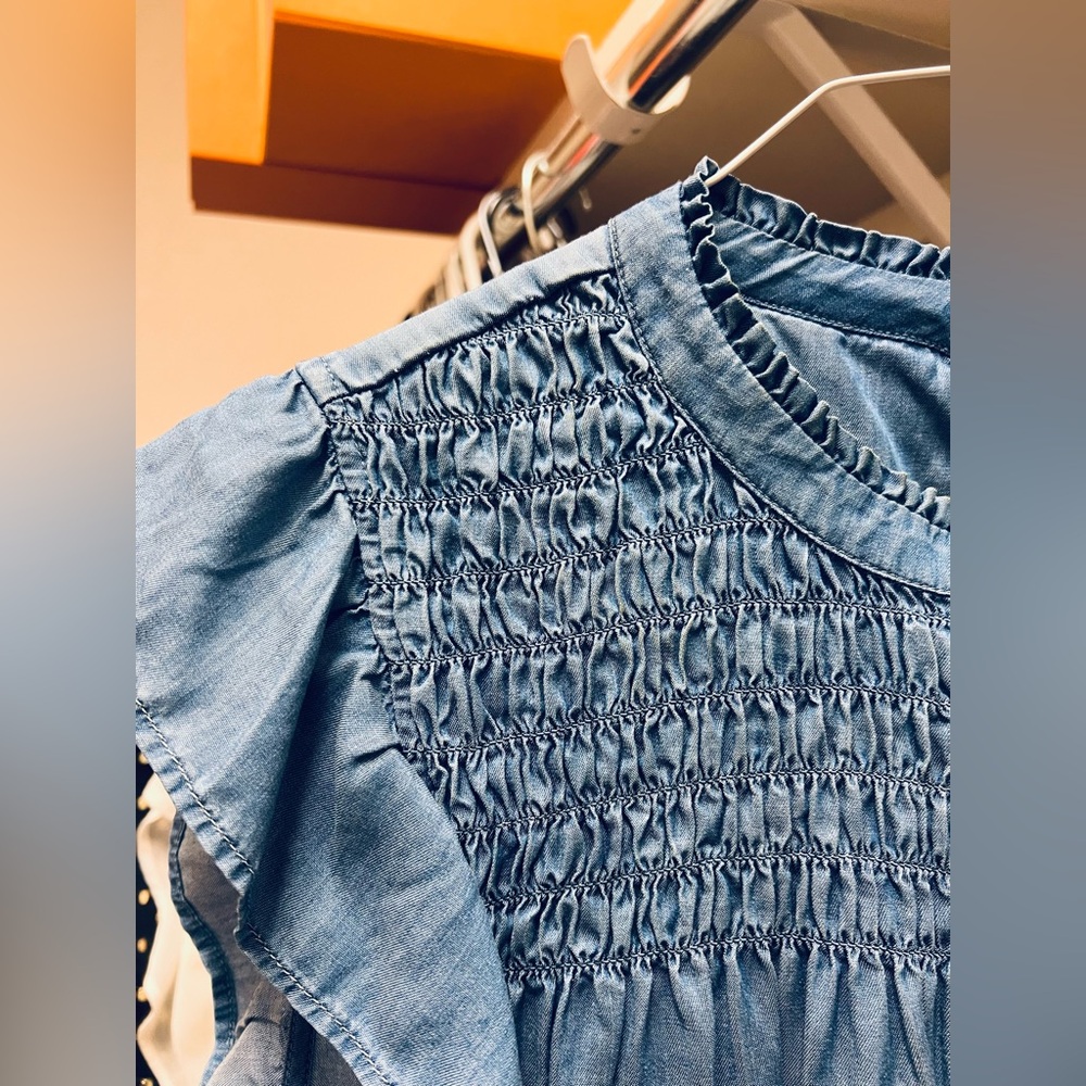 Denim Smocked Women’s Dress